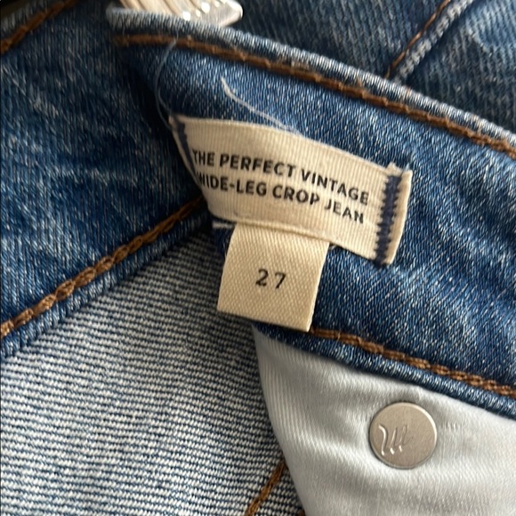 Madewell Perfect Vintage Wide-Leg Crop Jean Size 27 Women’s - Picture 3 of 5